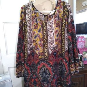 ☮️✌️LOVE CRAZY BOHO PAISLEY DRESS.✌️☮️
